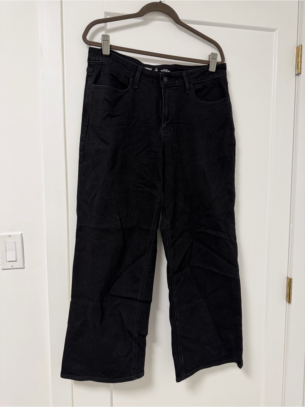 Old Navy Black Wide-Leg Jeans